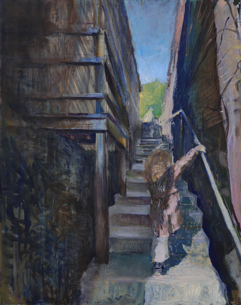 gal/fineart/Portrait and figure/Girl on stairs Ellicott City.jpg